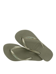 Havaianas Slim Logo Metallic Flip Flops - Image 4 of 5