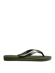 Зеленый - Шлепанцы с логотипом Havaianas Brasil - Изображение 2 из 8