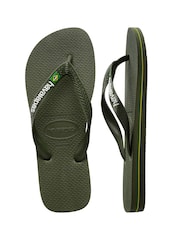 Зеленый - Шлепанцы с логотипом Havaianas Brasil - Изображение 5 из 8