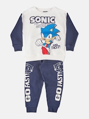 Angel & Rocket Navy Blue Sonic Graphic 2 Piece Tracksuit - Image 2 of 3