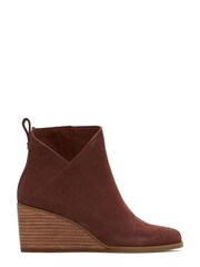 TOMS Sutton Suede Wedge Boots - Image 1 of 6