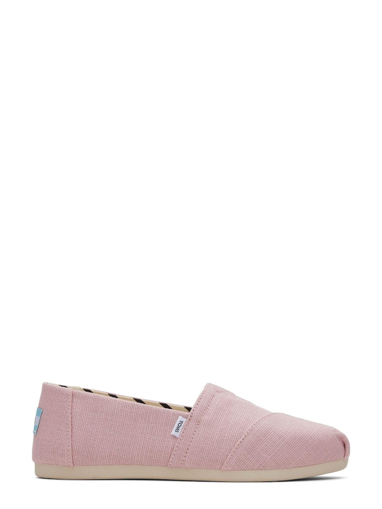 Розовый - TOMS Alpargata Classic in Cotton - Image 1 of 4
