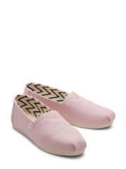 Розовый - TOMS Alpargata Classic in Cotton - Image 2 of 4