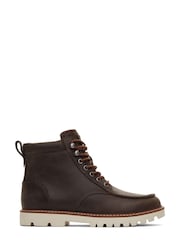 TOMS Palomar Water Resistant Dark Brown Leather Boots - Image 1 of 9