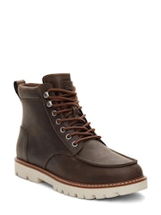 TOMS Palomar Water Resistant Dark Brown Leather Boots - Image 2 of 9