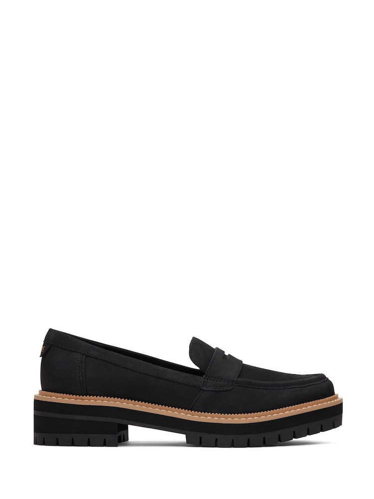 TOMS Cara Leather Loafers - Image 1 of 5