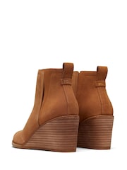 TOMS Clare Suede Wedge Boots - Image 3 of 7