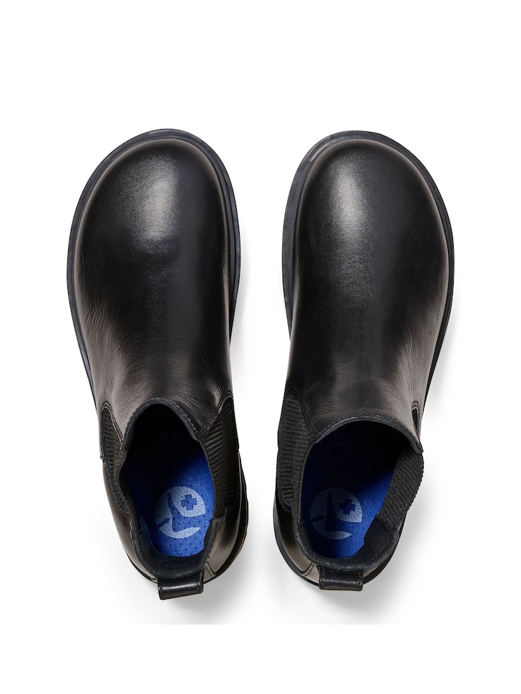 Birkenstock Black Highwood Leather Chelsea Boots - Image 3 of 7