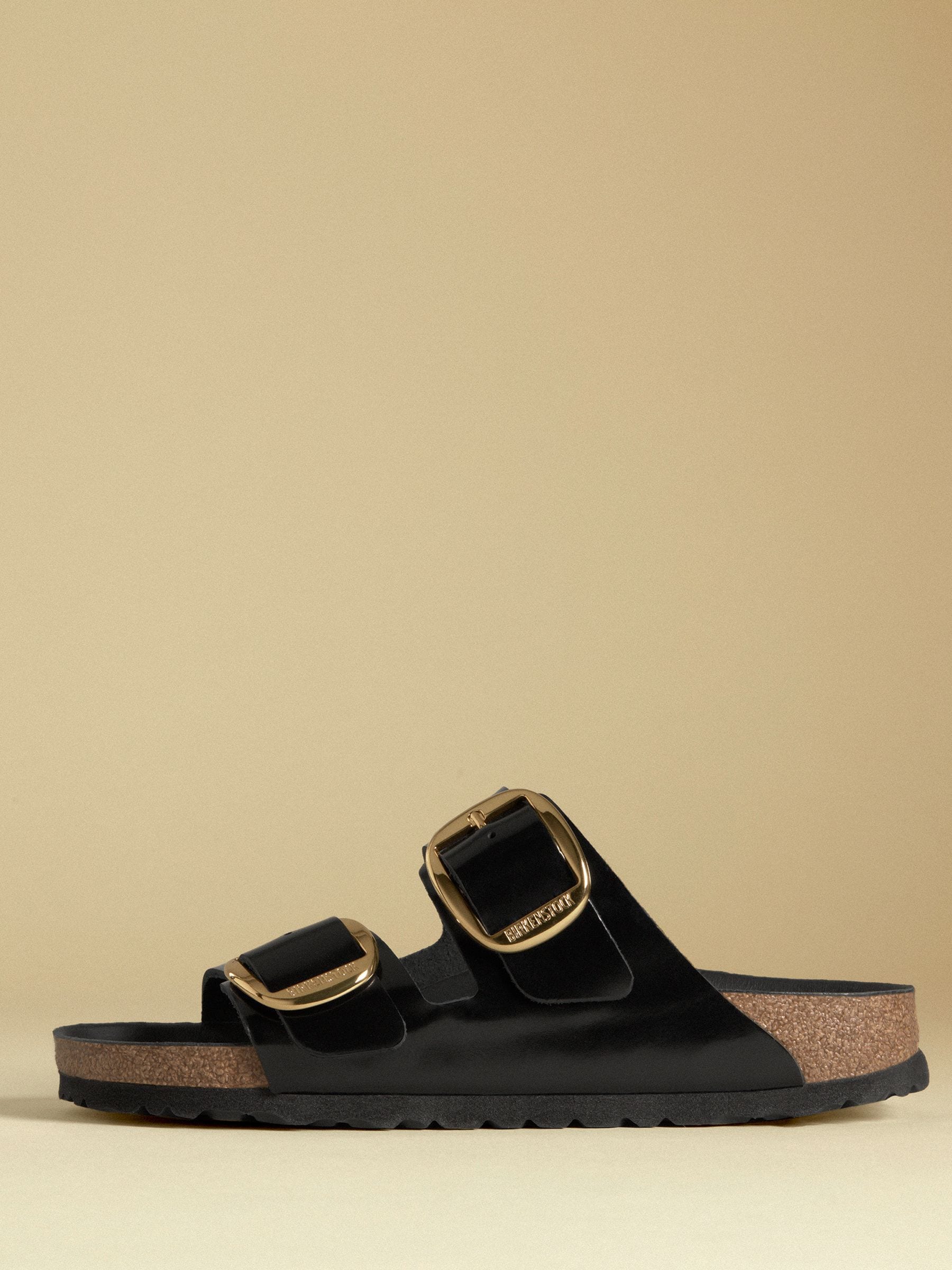 Buy Birkenstock Black Arizona Big Buckle High Shine Sandals from Next Luxembourg