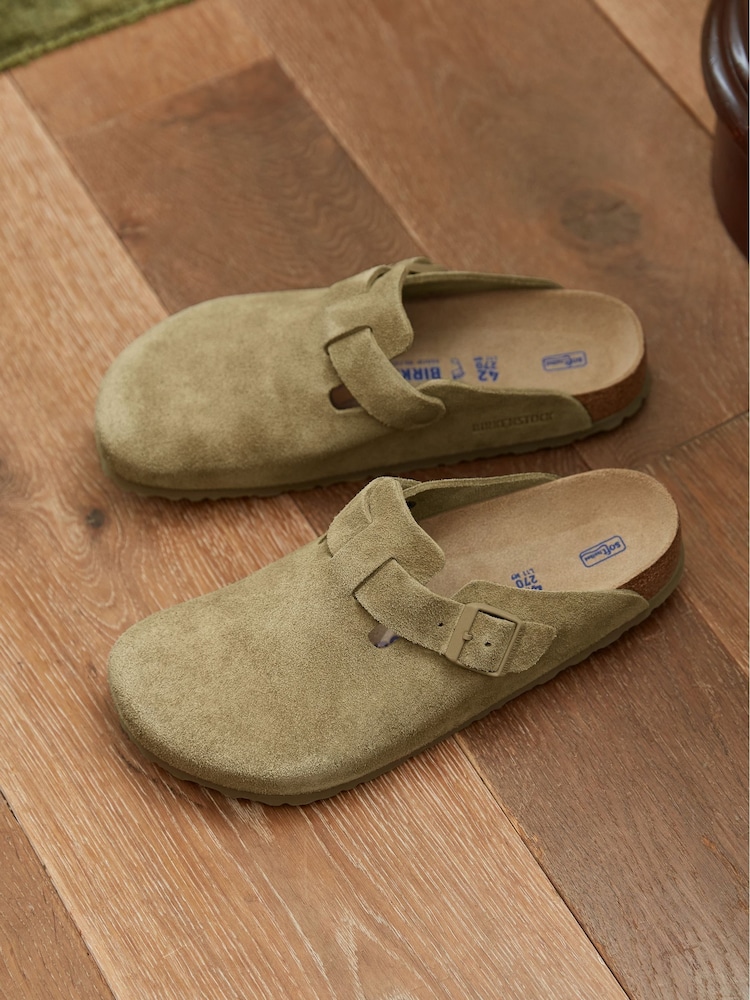 kaki - Birkenstock Boston Sabots en daim - Image 6 of 11