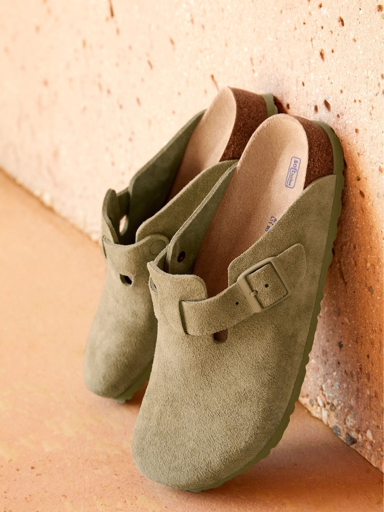 kaki - Birkenstock Boston Sabots en daim - Image 7 of 11