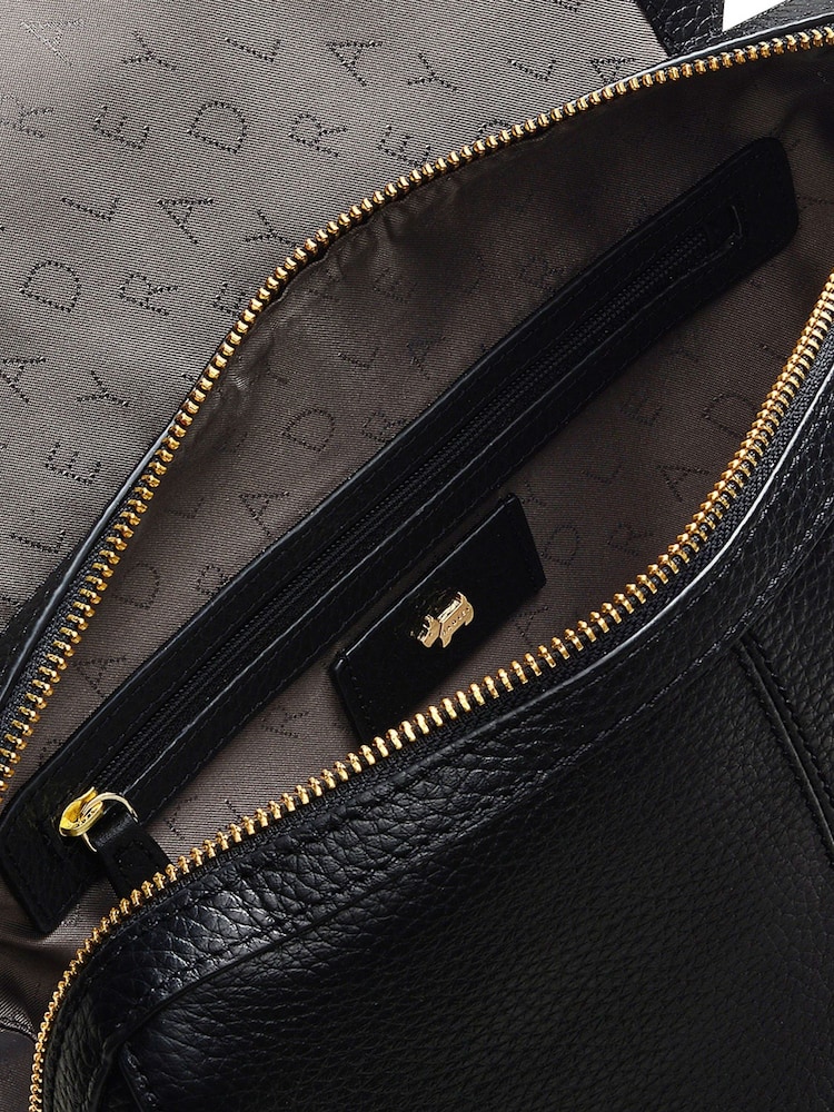 Radley London Black Lorne Close Large Flapover Backpack - Image 4 of 5