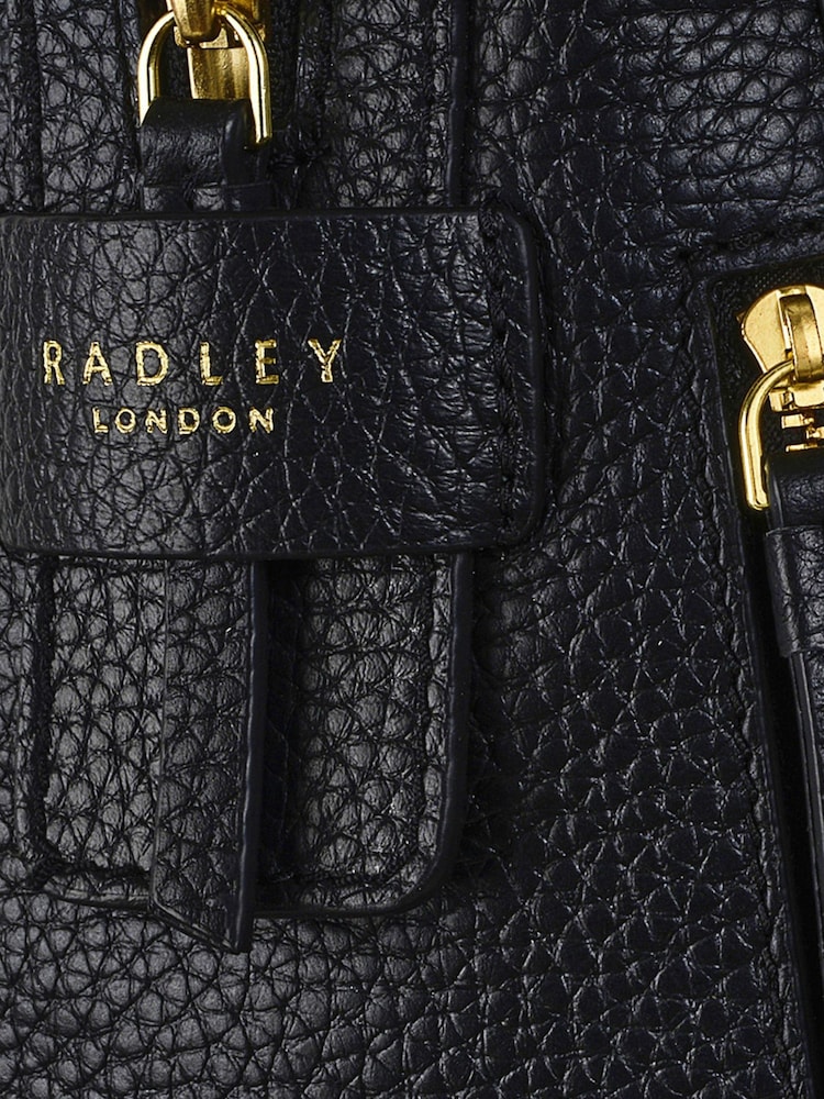 Radley London Black Lorne Close Large Flapover Backpack - Image 5 of 5
