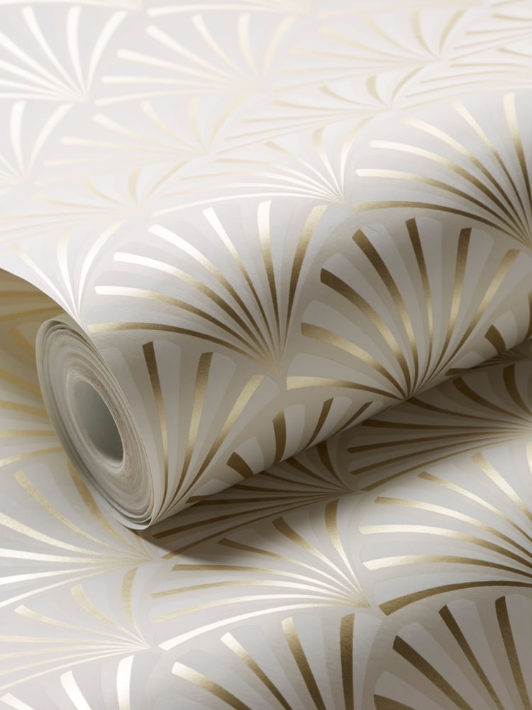 Clarke and Clarke Cream Chrysler 10.05M Wallpaper - Image 2 of 2