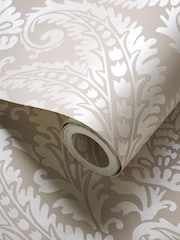 Clarke and Clarke Cream Regale 10.05M Wallpaper - Image 2 of 2