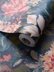 Clarke and Clarke Green Lilium 10.05M Wallpaper - Image 1 of 2