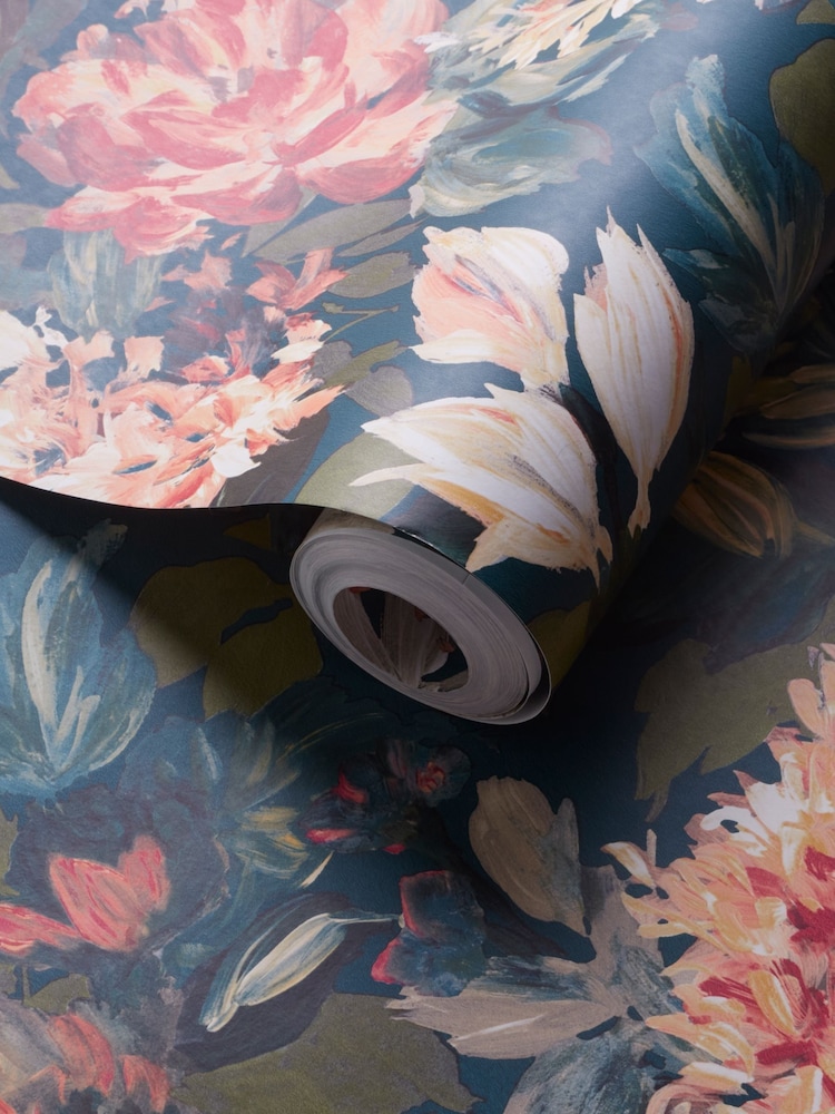 Clarke and Clarke Green Lilium 10.05M Wallpaper - Image 1 of 2