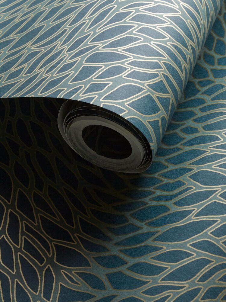 Clarke and Clarke Green Corallino 10.05M Wallpaper - Image 2 of 2 Clarke and Clarke Green Corallino 10.05M Wallpaper - Image 2 of 2