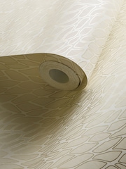 Clarke and Clarke Cream Corallino 10.05M Wallpaper - Image 2 of 2