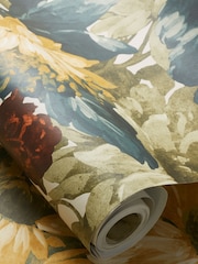 Clarke and Clarke Green Sunforest 10.05M Wallpaper - Image 2 of 2
