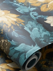 Clarke and Clarke Blue Sunforest 10.05M Wallpaper - Image 2 of 2