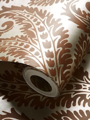 Clarke and Clarke Red Regale Wallpaper - Image 2 of 2