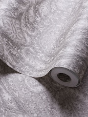 Clarke and Clarke Grey Palacio 10.05M Wallpaper - Image 2 of 2