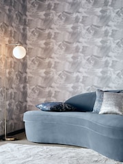 Clarke and Clarke Grey Astratto 10.05M Wallpaper - Image 1 of 2