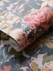 Clarke and Clarke Green Lilium 10.05M Wallpaper - Image 2 of 2