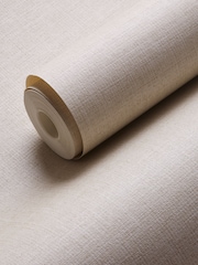 Clarke and Clarke Cream Dalton 10.05M Wallpaper - Image 1 of 1
