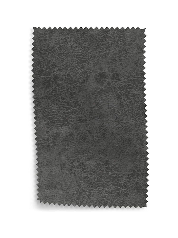 Monza Faux Leather Dark Grey Hamilton Quilted Dining Bench - Image 6 of 6
