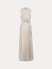 Phase Eight Cream Simara Sequin Maxi Dress - Image 6 of 6
