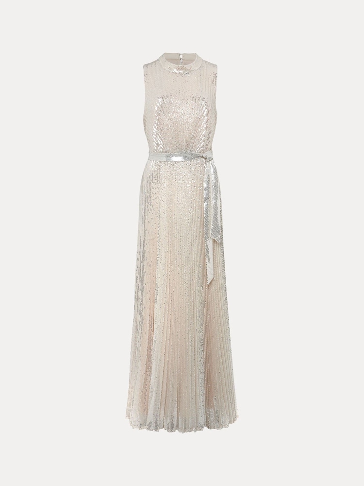 Phase Eight Cream Simara Sequin Maxi Dress - Image 6 of 6