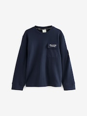 Mornarica - Baker by Ted Baker z žepom in dolgimi rokavi - Slika 5 iz 9