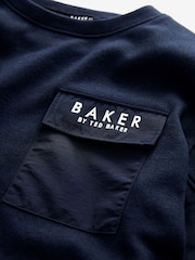 Mornarica - Baker by Ted Baker z žepom in dolgimi rokavi - Slika 7 iz 9