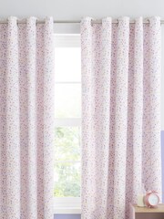 Catherine Lansfield Pink Ice Cream Fundae Reversible Eyelet Eyelet Curtains - Image 2 of 4