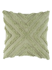 Pineapple Elephant Green Diamond Tufted Cotton Cushion - Image 2 of 3