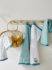 White Make Lemonade 100% Cotton Towels 4 Pack - Image 1 of 4