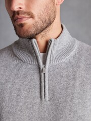 Light Grey Regular Signature Lambswool Jumper - Image 4 of 8