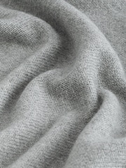 Светло-серый - Стандартный крой 100% Lambswool Premium джемпер - Image 11 of 11