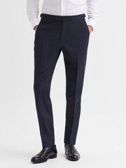 Reiss Navy Hope Modern Fit Travel Trousers - Image 1 of 6