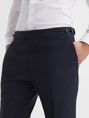 Reiss Navy Hope Modern Fit Travel Trousers - Image 4 of 6