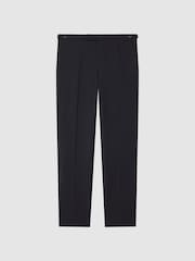 Reiss Black Hope Modern Fit Travel Trousers - Image 2 of 6