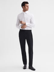 Reiss Black Hope Modern Fit Travel Trousers - Image 3 of 6