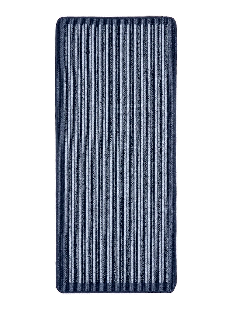 My Mat Blue Stain Resistant Stripe Runner - Image 6 of 6