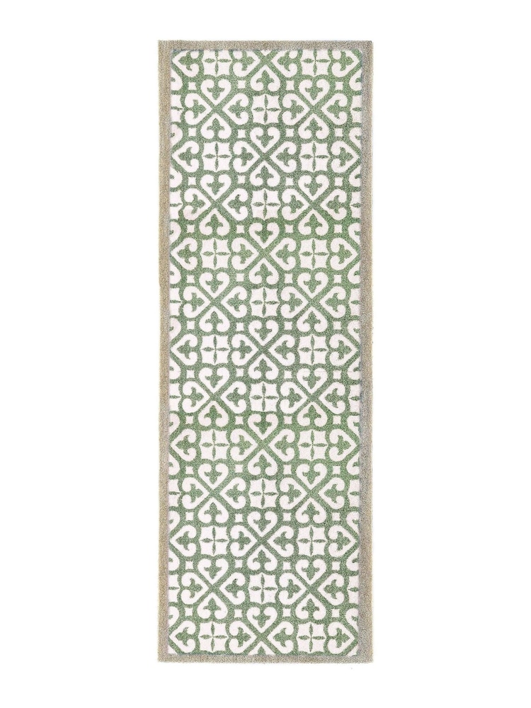 My Mat Green Harlequin Runner - Image 1 of 2 My Mat Green Harlequin Runner - Image 1 of 2