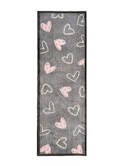 My Mat Grey Welcome Hearts Runner - Image 1 of 2