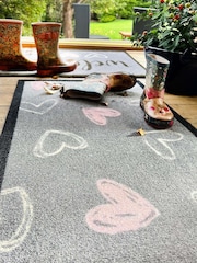 My Mat Grey Welcome Hearts Runner - Image 2 of 2