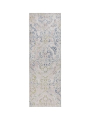 Origins Blue Easy Care Washable Florence Runner - Image 2 of 3