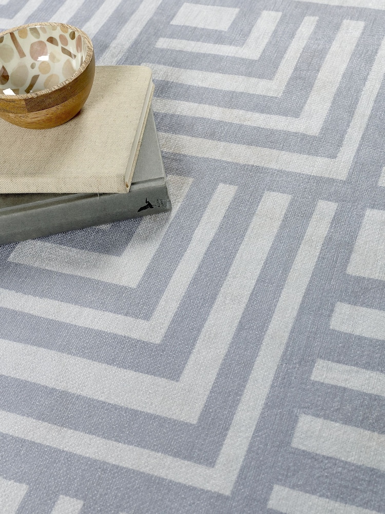 Origins Grey Easy Care Washable Soho Rug - Image 2 of 4